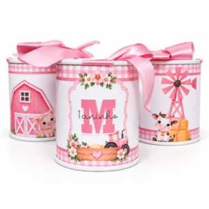 Mini Tubolata 6x7 Personalizada Fazendinha Menina 1
