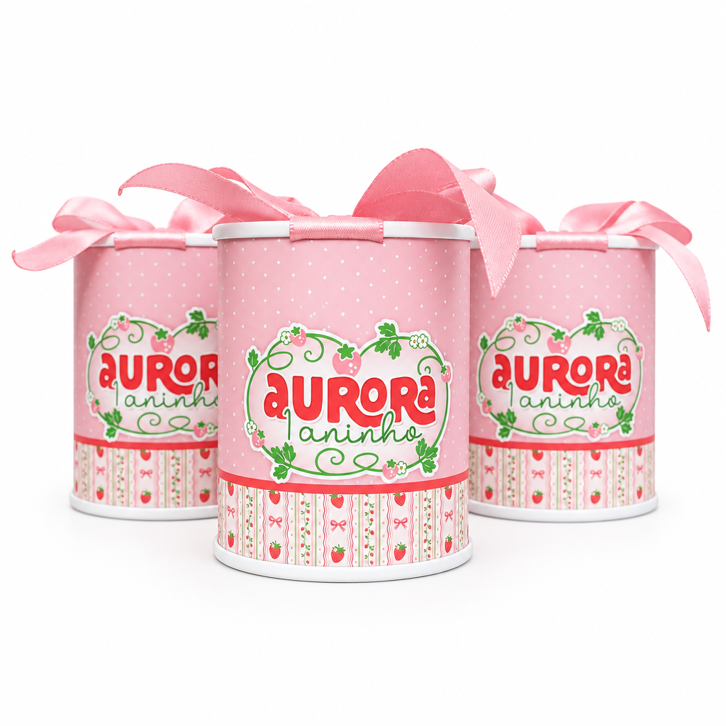 Mini Tubolata 6x7 Personalizada Moranguinho