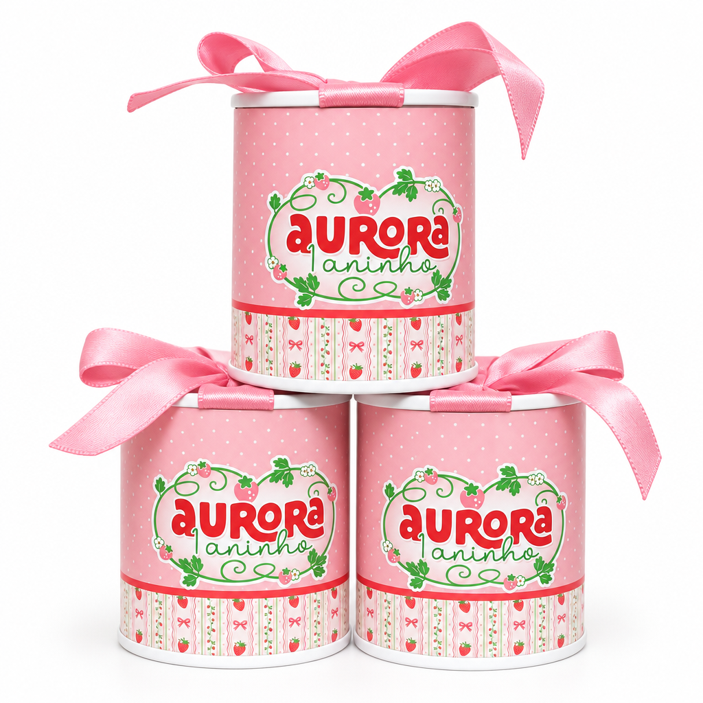 Mini Tubolata 6x7 Personalizada Moranguinho - Imagem 2